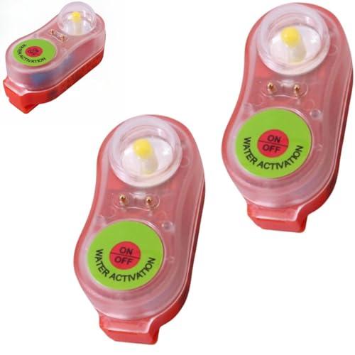 Gilet di salvataggio con luce LED, giubbotto salvavita, per acqua di emergenza, Giubbotto Salvavita Flash, per Sopravvivenza in Acqua di Emergenza,luce giubbotto salvataggio (2PCS)