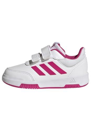 adidas Tensaur Hook And Loop Shoes, Sneaker Unisex - Bimbi 0-24, Cloud White Real Magenta Black, 21 EU