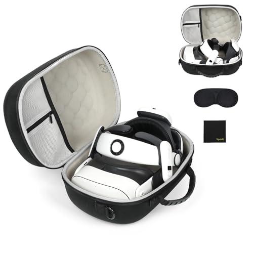 Baomaeyea Hard Case for Meta Quest 3S/Quest 3 Custodia Portatile per Meta Quest 3S/Quest 3 Gaming Headset e Touch Control Accessori, Protetto da urti accidentali, cadute e graffi (nero)