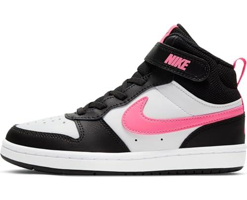 Nike Court Borough Mid 2 (PS), Sneaker, Black Sunset Pulse White, 35 EU