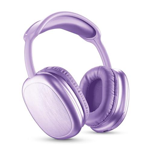 Music Sound - Cuffie Around Ear Bluetooth MAXI2 - Bluetooth 5.0 - Play Time 22h - Microfono Integrato - Comandi sul Padiglione e Archetto Regolabile - Viola