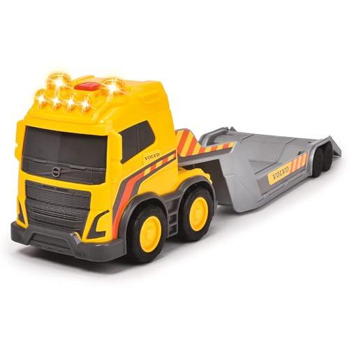 Dickie Construction Volvo FH16 con Rimorchio 32 cm, Luci & Suoni, con Ruspa Volvo 9 cm, + 3 anni, 203725008