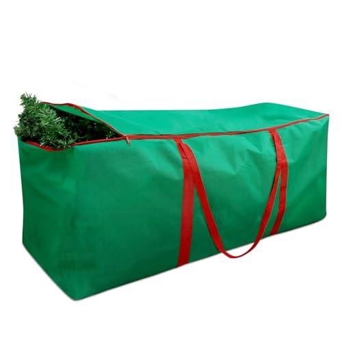 Borsa per Albero Natale-122 x 38 x 51 cm Borsa per la Conservazione di Alberi Artificial di Natale con Manici Rinforzati, Resistente Resistente Sacca per Albero di Natale