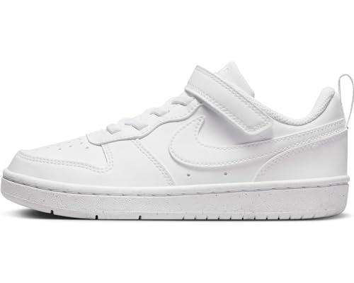 Nike Court Borough Low Recraft PS, Scarpe con Lacci Unisex-Bambini, White/White/White, 29.5 EU