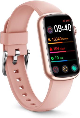 FITVII Fitness Tracker sottile con monitoraggio del sonno, impermeabile IP68 Activity Tracker e Smart Watch con contapassi, contapassi, da donna