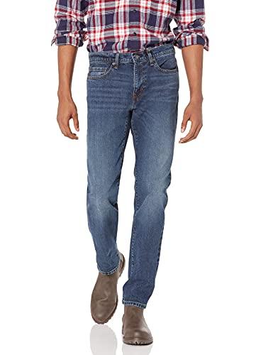 Amazon Essentials Jeans Slim Fit - colori fuori produzione Uomo, Delavé Medio, 31W / 30L