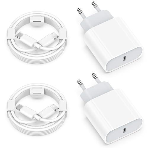 Caricatore USB C Rapido - 25W USBC Caricabatterie Replacement for iPhone 16/16 Pro/16 Pro Max/16 Plus/15,USB C Charger con 2M Cavo Adattatore Spinotto Presa Spina Carica Ricarica Alimentatore Duaermen