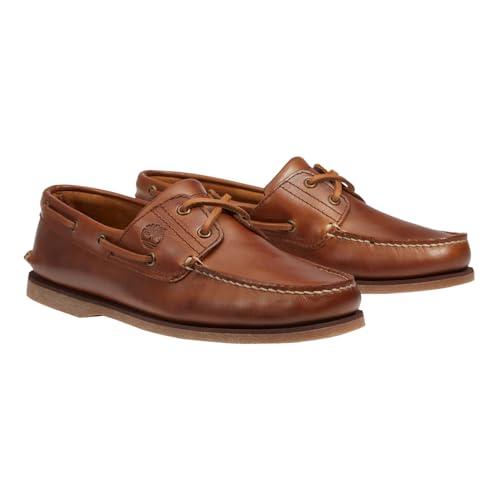 Timberland Classic 2 Eye, Scarpe da Barca Uomo, Marrone Brown Sahara, 41 EU