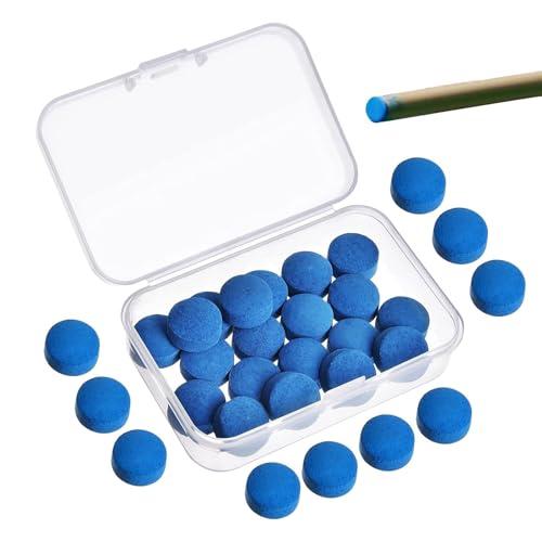 20 Punte a Vite, Punte per Stecche da 13 mm Sostituzione Punte per Stecche da Biliardo con Scatola di immagazzinaggio per Stecche da Biliardo e Biliardo