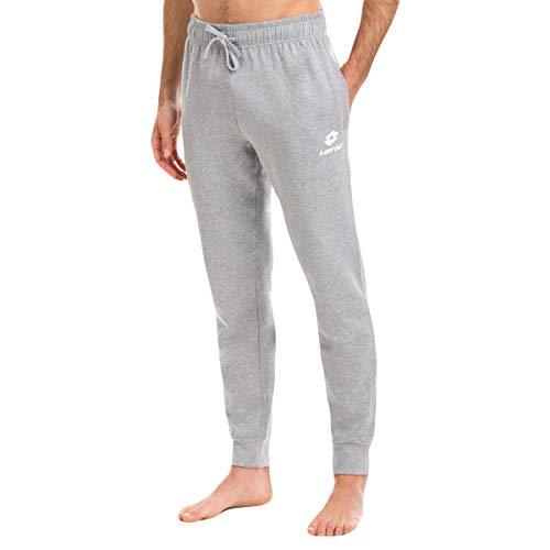 Lotto pantalone tuta uomo in felpa ESTIVA, offerta per 1-2 pezzi, pantaloni felpa uomo leggeri (1 PEZZO GRIGIO, M)