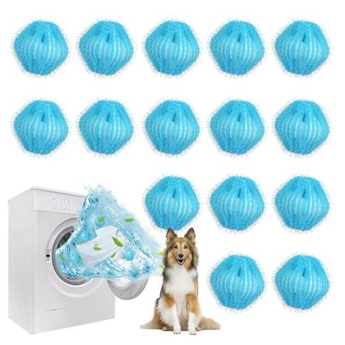 15 Pezzi Acchiappa Capelli Per Lavatrice,Cattura Peli Lavatrice,Riutilizzabili Acchiappa Peli per Lavatrice per la Rimozione di peli di Animali, peli di Cane, Lanugine, peli di Gatto