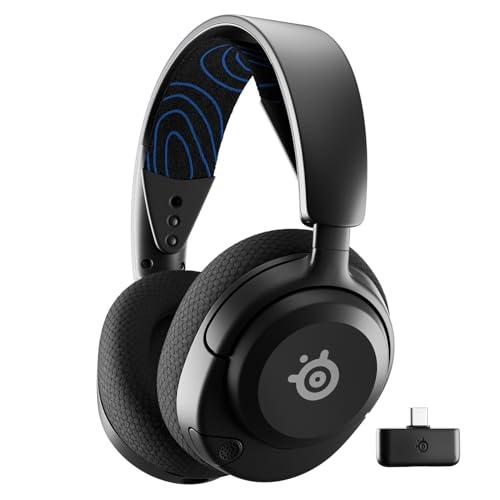 SteelSeries Arctis Nova 5P - Cuffie PS5 Wireless - Driver magnetici al neodimio - 100+ preset audio - Batteria 60 HR - 2,4GHz o BT - Microfono ClearCast Gen2.X - PlayStation 5, PC, Cellulare