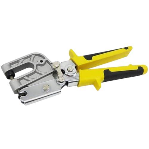 Pinza a Crimpare Cartongesso | Crimpatrice Manuale per Profili Lamiera C e U | Manico Ergonomico Antiscivolo | Unione Senza Viti o Rivetti | Utensile Professionale Art.82057
