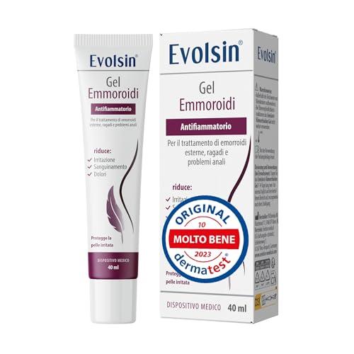 Evolsin® Gel per emorroidi I crema emorroidi riduce il dolore, il sanguinamento, il prurito I 40ml