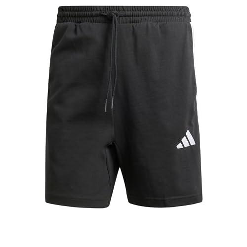 adidas Homme Essential Three Stripes Single Jersey Short 7IN, Black/White, M