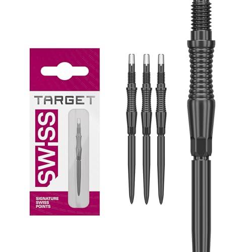 Target Darts Swiss Punte Storm Dart, RST (Set di 3 Punte) 35MM – Nero | Punte per Freccette, Punte Swiss Storm, Accessori Professionali per Freccette