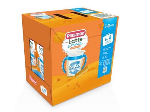 Plasmon Nutrimune Latte Biscotto 1-3 anni Liquido Confezione da 6 Brick da 1 Litro
