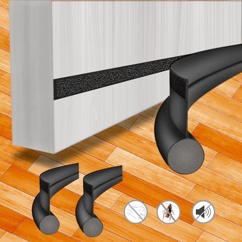 2 Pezzi di Paraspifferi Sottoporta, Paraspifferi Porta, Adatto per Sottoporta Paraspifferi Porta, Dimensioni Tagliabili Para Spifferi x Porte (Versione monofacciale)