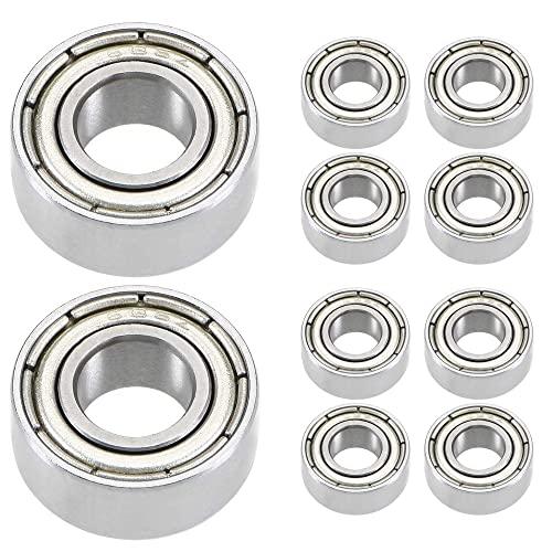 (10 pezzi) 686-ZZ Deep Groove Ball Bearings, Lubricated Sealed Ball Bearings, adatto per pattinaggio, attrezzature domestiche, macchine industriali (6 x 13 x 5 mm)