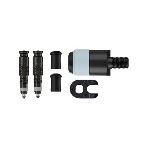 Schwalbe Clik Valve Conversion Set – Innovazione delle valvole per il gonfiaggio degli pneumatici – Kit di conversione per valvole Presta/SV con adattatore per la pompa