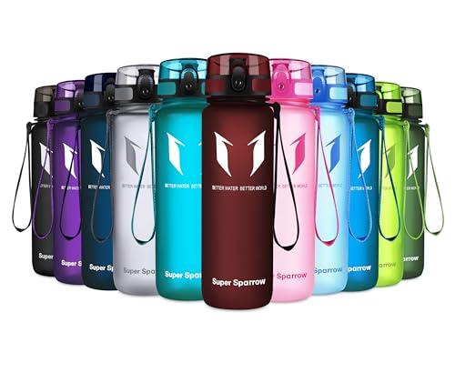 Super Sparrow Borraccia Sportiva & Bottiglia Bambini Senza Perdite - 500ml Borraccia Scuola - Senza BPA