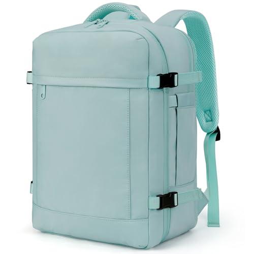 VSNOON Zaino per Ryanair 40x30x20 Zaino da Viaggio Aereo Bagaglio a Mano Borsa da Cabina Borse Valigia Zaini Casual Unisex per Wizz Air EasyJet Laptop Daypack, Verde