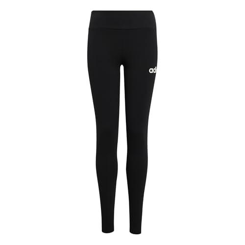 adidas Bambina Essentials Leggings, Black/White, 13-14 Years