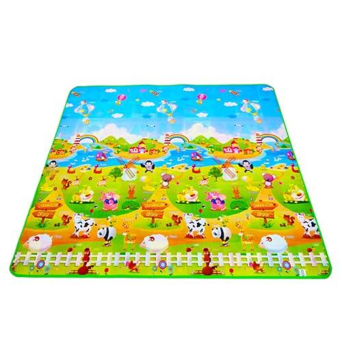 200x180cm Tappetino Per Gattonare - Tappeto Da Gioco Per Bambini, Tappeto Grande Gioco, Tappetini Per Bambini Per Giocare, Tappeto Da Gioco Educativo, Tappetino Gioco In Schiuma EVA Pieghevole