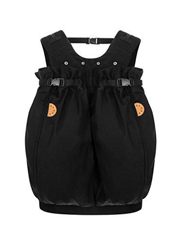 Weego TWIN - L'originale marsupio per gemelli (a partire da 1,8 kg) - Marsupio gemellare ergonomico e facile da usare - certificato OEKO-TEX 100 - modello “Simply Black”