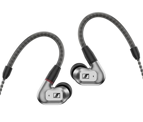 Sennheiser IE 200 Cuffie stereo con cavo per audiofili - Cuffie in-ear con cavo ad alta fedeltà, suono chiaro e fedele e bassi di grande impatto - argento