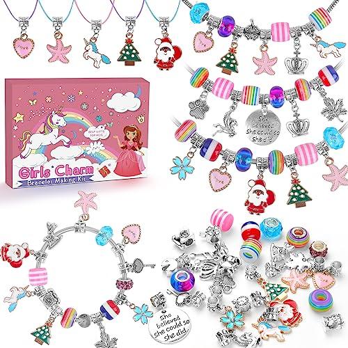 HYASIA Kit Crea Gioielli Braccialetti Unicorno, Ragazza, Bambini 5-12 anni giochi