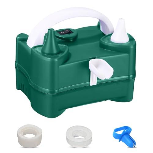 HUIYOPU Pompa per Pallone Elettrica, Pallone Gonfiatore Portatile a Doppio Ugello per Festa di Nozze Celebrazione Compleanno Decorazione