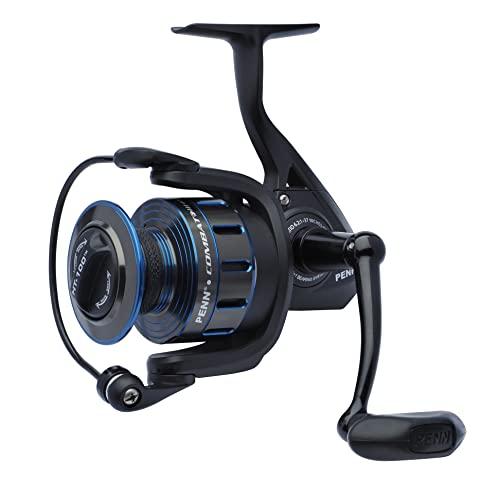 PENN Combat III, mulinello da pesca, mulinello da spinning, pesca in mare, mulinello versatile per barca, kayak, spinning, jigging, surf e uso completo, unisex, nero/blu, 4000