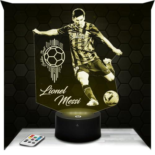 Lampephoto.fr - Lampada 3D L. Messi, Luce Notturna Tattile L. Messi Giocatore di Football Illusione 3D Led, Idea Regalo di Natale, Lampada da Notte per Bambini o Adulti TOP