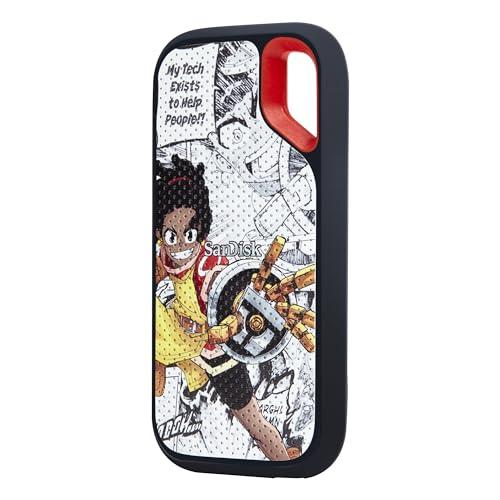 SanDisk SSD portatile Extreme da 1 TB, edizione Afrofuturism - Fino a 1050 MB/s, USB-C, USB 3.2 Gen 2, resistenza all'acqua e alla polvere IP65, firmware aggiornato - Unità a stato solido esterna -