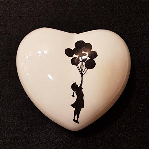 Umidificatore per termosifone in ceramica a forma di cuore - ottima idea regalo