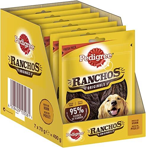 Pedigree, Ranchos Originals, Snack per Cani, 7 Confezioni da 70 g