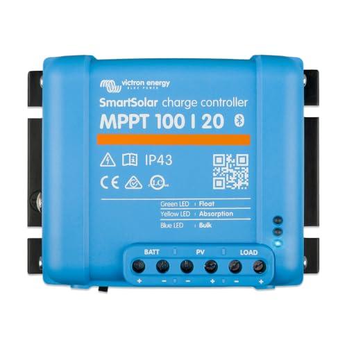 Victron Energy SmartSolar MPPT 100V 20 amp 12/24/48-Volt Regolatore di Carica Solare (Bluetooth)