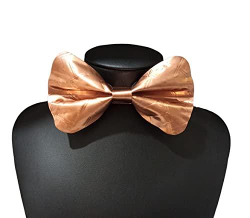 papillon in rame, realizzato a mano in metallo. Rame martellato effetto tessuto