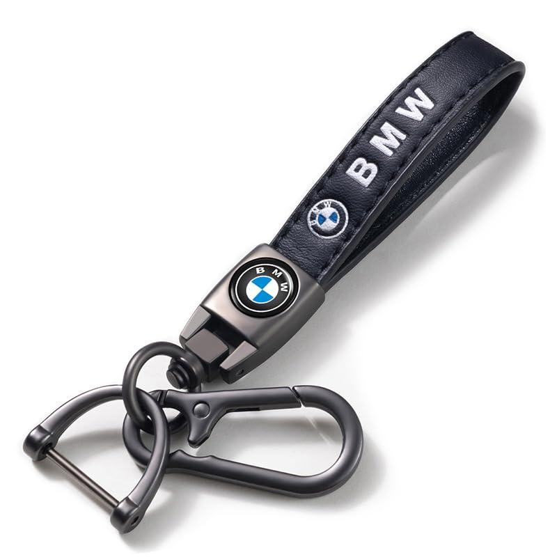 Pelle portachiavi accessori per chiavi per BMW X1 X3 X7 X5 X6 1 3 5 6 Series Z4 7 M Series, portachiavi per auto,accessori per auto per uomo e donna,nero