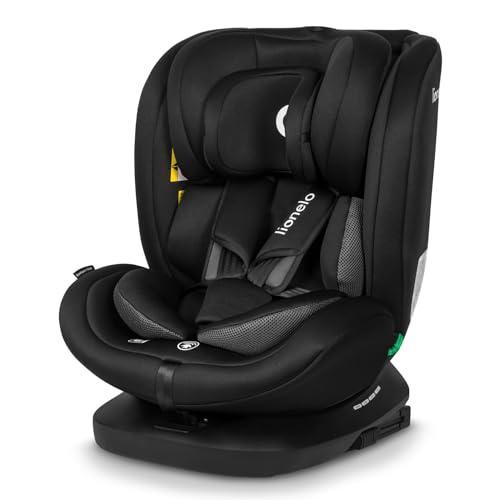 Lionelo Bastiaan i-Size Seggiolino Auto Evolutivo 4-in-1 per bambini 0-12 Anni (40-150 cm) ISOFIX e l'ultima Norma R129 Opzione Rivolto All'indietro, 21 Regolazioni, Girevole 360° Protezione Laterale
