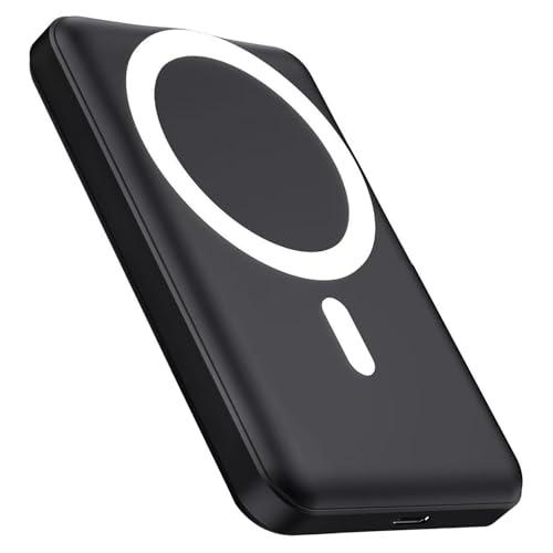 Power Bank Magnetico 12000mAh, Wireless Caricatore 20W Ricarica Rapida Powerbank, Caricabatterie Portatile per Magsafe, Battery Pack Wireless Batteria Esterna per iPhone 17 16 15 14 13 Pro Max Series