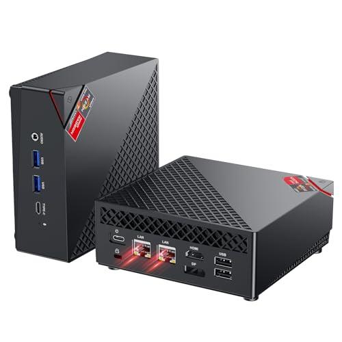 NiPoGi AM06PRO Mini PC Ryzen 7 7730U (8C/16T, fino a 4,5 GHz), 16 GB DDR4 512 GB M.2 SSD Mini Desktop Computer WiFi 6, АMD Radeon Grafica 2000 MHz, Display 4K, Dual LAN, DP/HDMI 2.0/Type-C