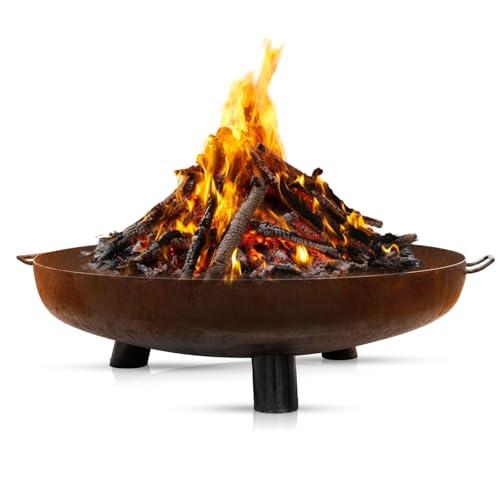 BonFeu BonBowl Plus CortenStaal Ø100 cm - L 100 x B 100 x H 23,5 cm - Cortenstaal - Bruin