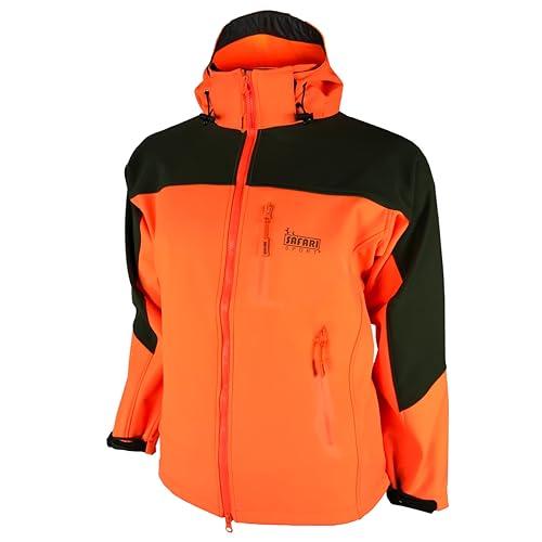fratelliditalia.org Giacca Giubbino Soft Shell Impermeabile con Membrana e Micropile Arancio Cinghiale Uomo Caccia