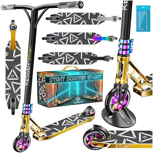 KESSER® monopattino acrobatico GT-Limit 360° sterzo divertente acrobatico con supporto ABEC 9 cuscinetti a sfera, ruote in PU da 110 mm, Scooter