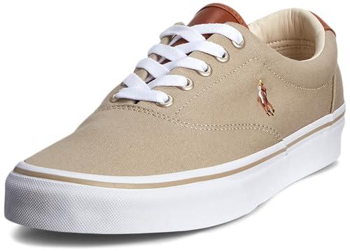 Polo Ralph Lauren Sneaker Keaton Pony Uomo, Hampton Khaki Multi PP, 43.5 EU