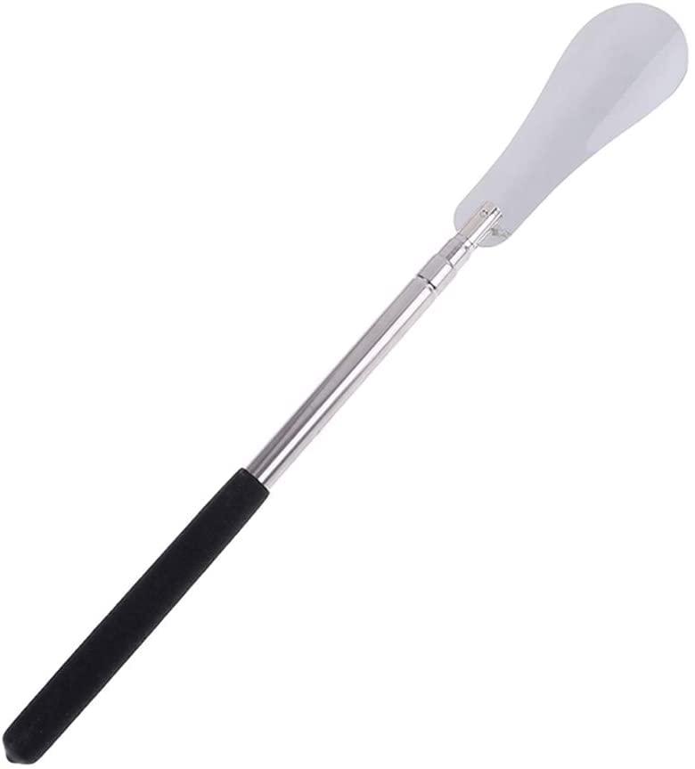 EFARMA Calzascarpe, Calzascarpe telescopici Calzascarpe in Metallo con Manico Lungo Helper-Calzascarpe Professionale in Acciaio Inossidabile con Manico Regolabile-Allungabile Pieghevole