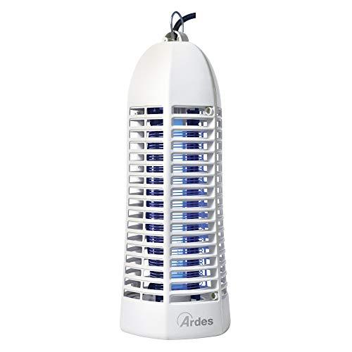 Ardes ZAK 9W White AR6S09W Zanzariera Elettrica a Scarica 9 W Insetticida Killer Appendibile con Raccogli Insetti 1,2 Metri, Colore Bianco
