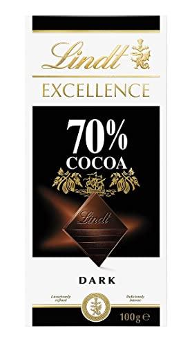 Lindt Excellence Tavoletta di Cioccolato Fondente 70% Cacao, 100g